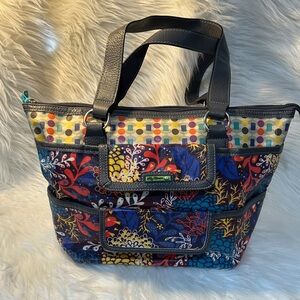 Lily Bloom Colorful Patterned Women's Tote Bag